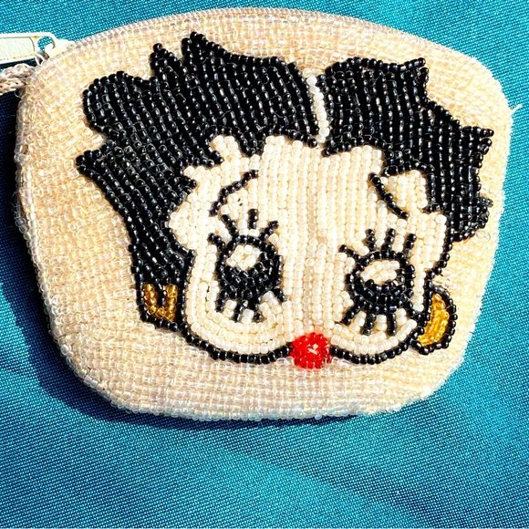1930’s Betty Boop change purse,glass seed bead,from private collection-4 display - Picture 2 of 7